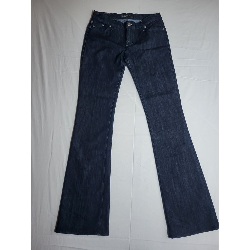 Rock & Republic Kasandra Bootcut Jeans Size 29 Dark Wash Stretch 34.5 Inseam Y2k